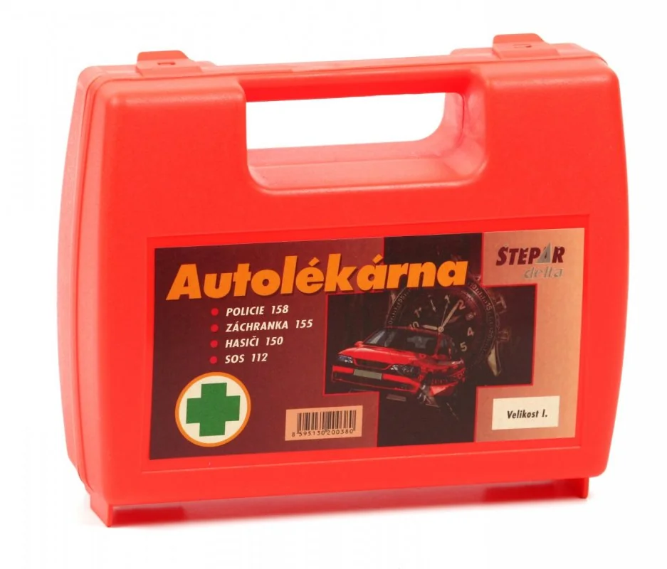 ŠTĚPAŘ Autolékárnička velikost I. - kufřík oranžový 153/2023 Sb.