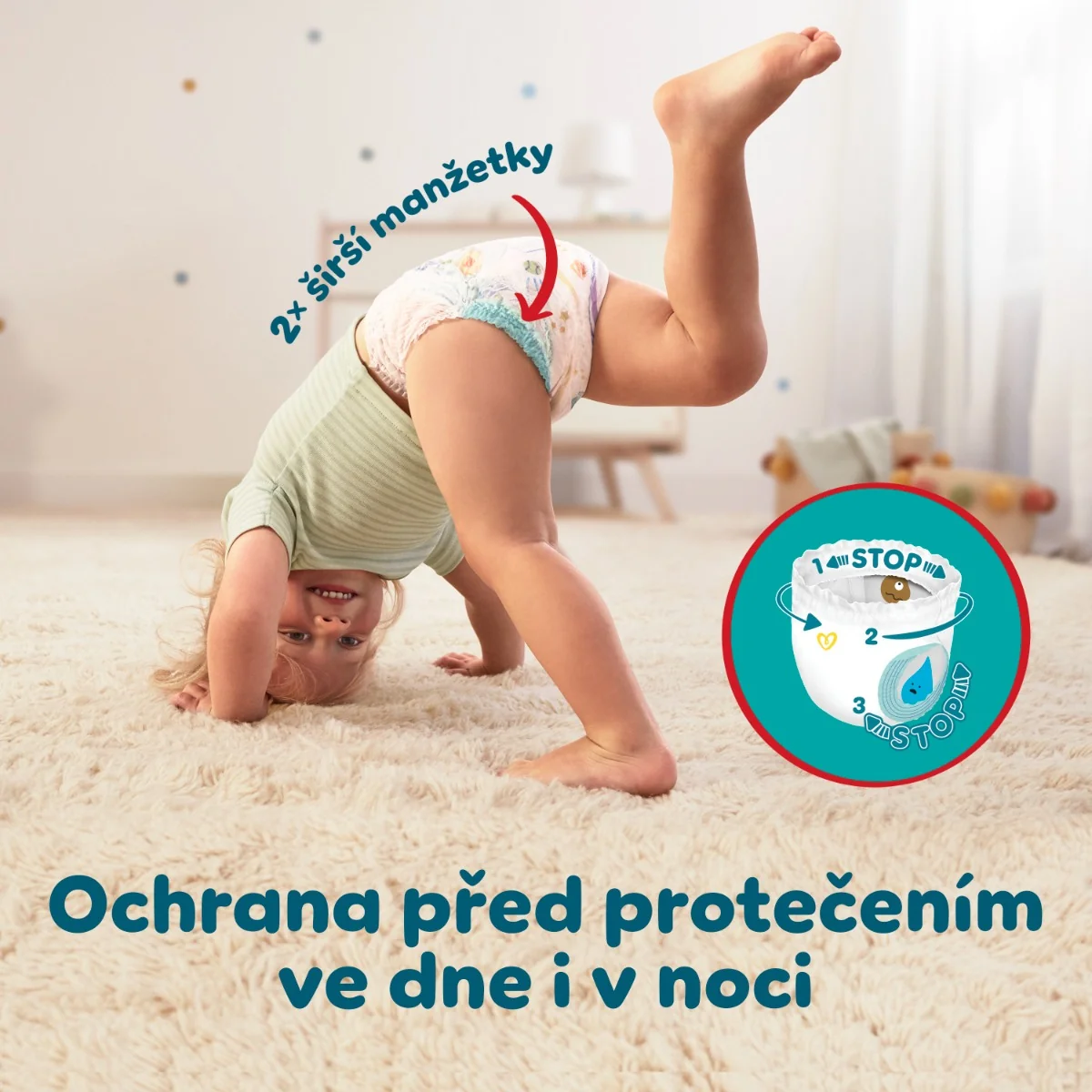 Pampers Pants vel. 6 Monthly Pack 13–19 kg plenkové kalhotky 132 ks