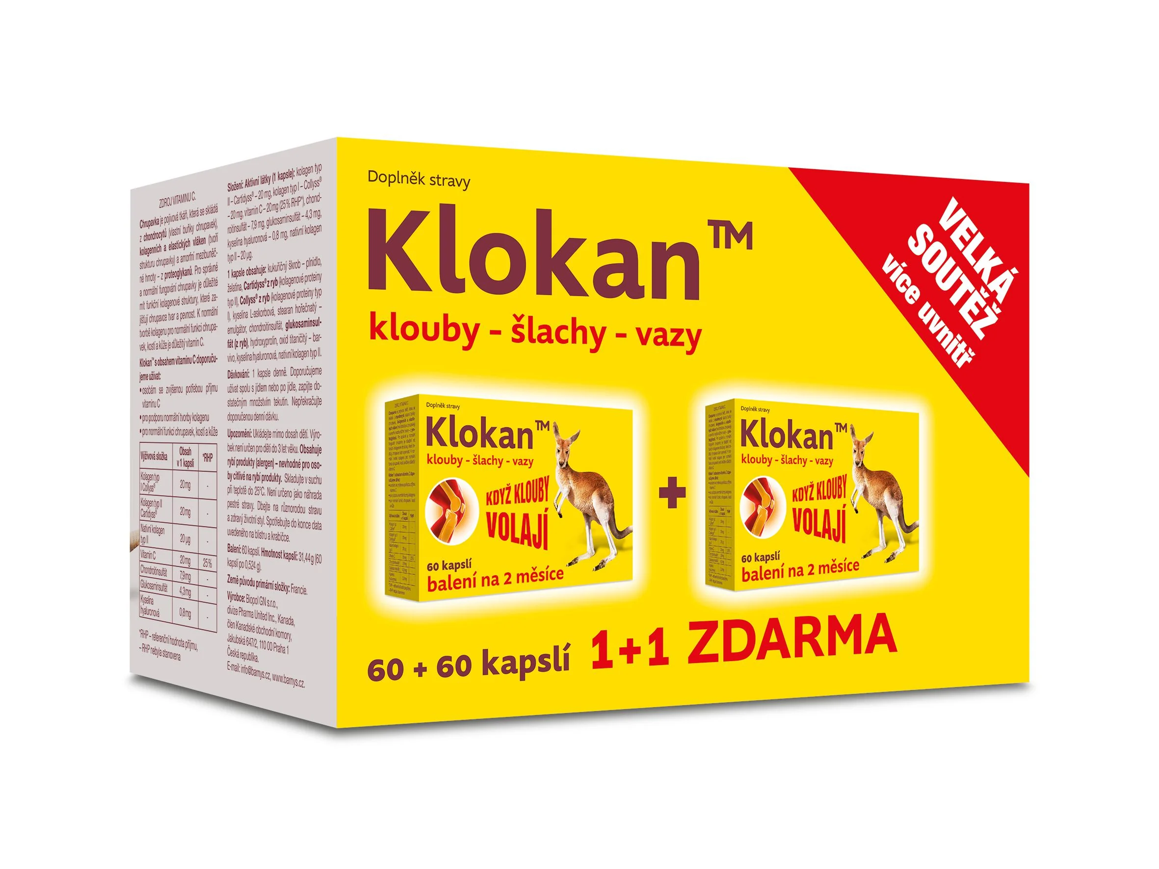 Barny´s Klokan limitovaná edice 60+60 kapslí