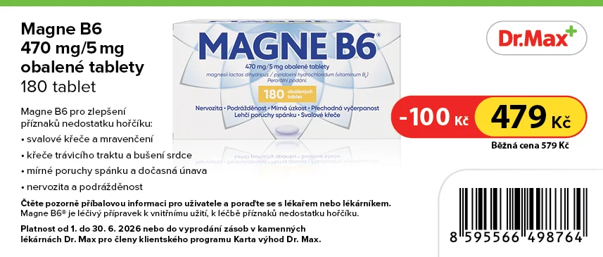 Magne B6 470 mg/5 mg 180 tablet Magne B6 470 mg/5 mg 180 tablet