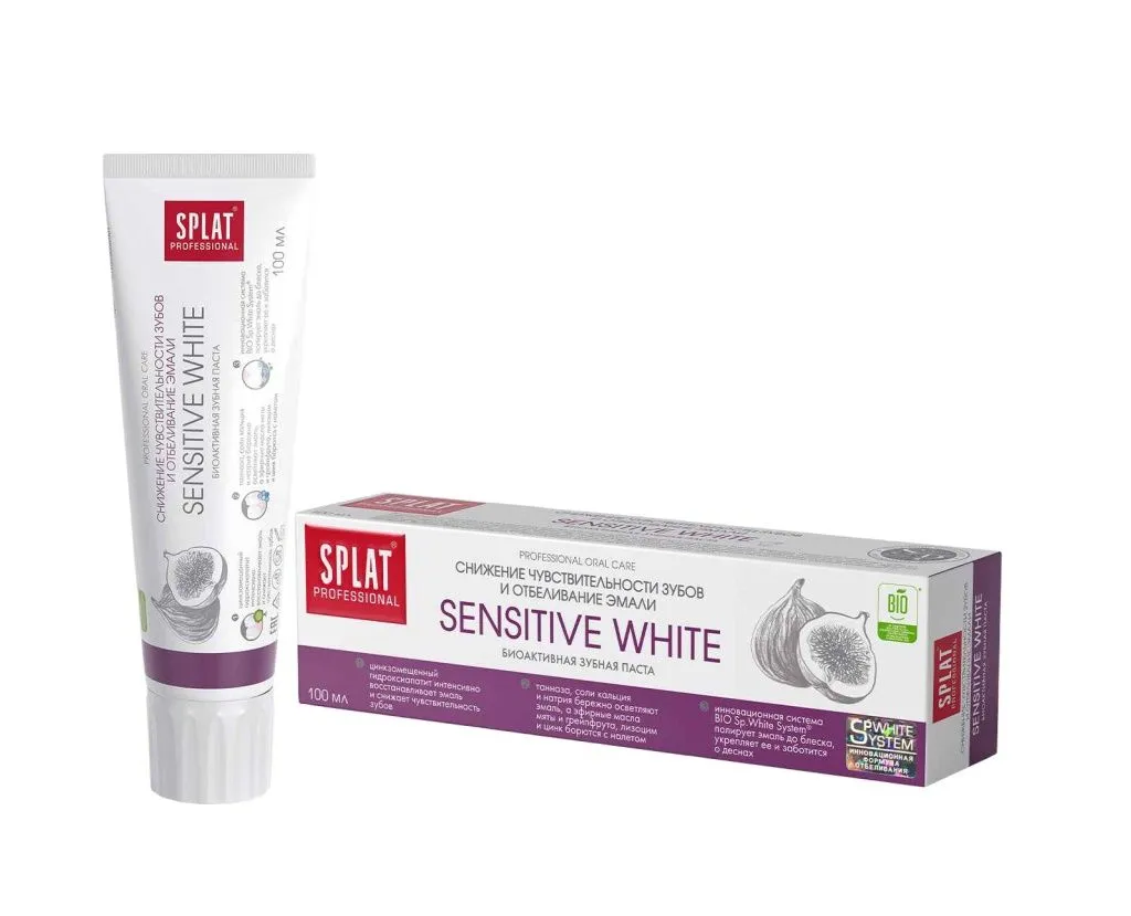 SPLAT Professional SENSITIVE WHITE bělicí zubní pasta 100 ml