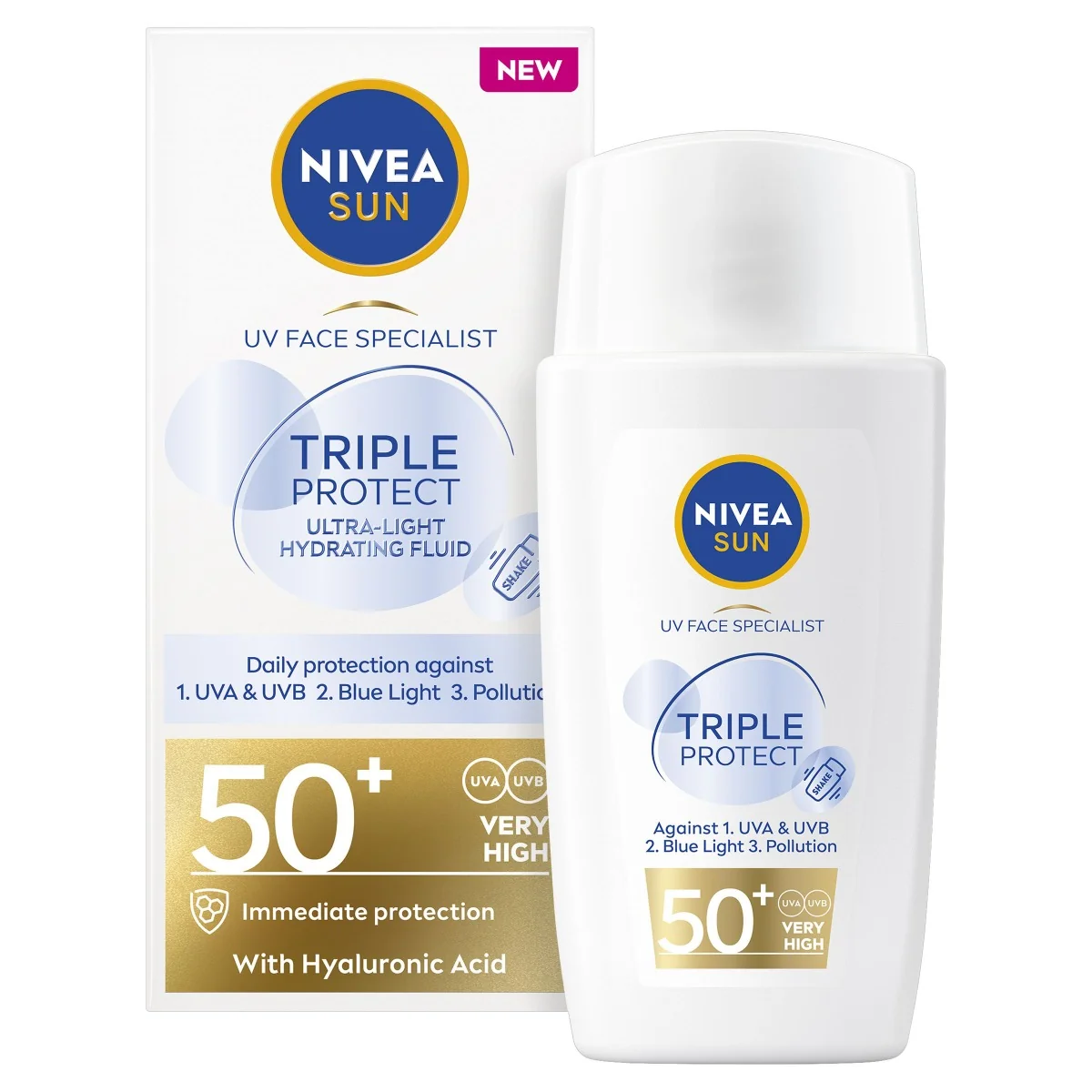 Nivea SUN Triple Protect OF50+ pleťový krém 40 ml