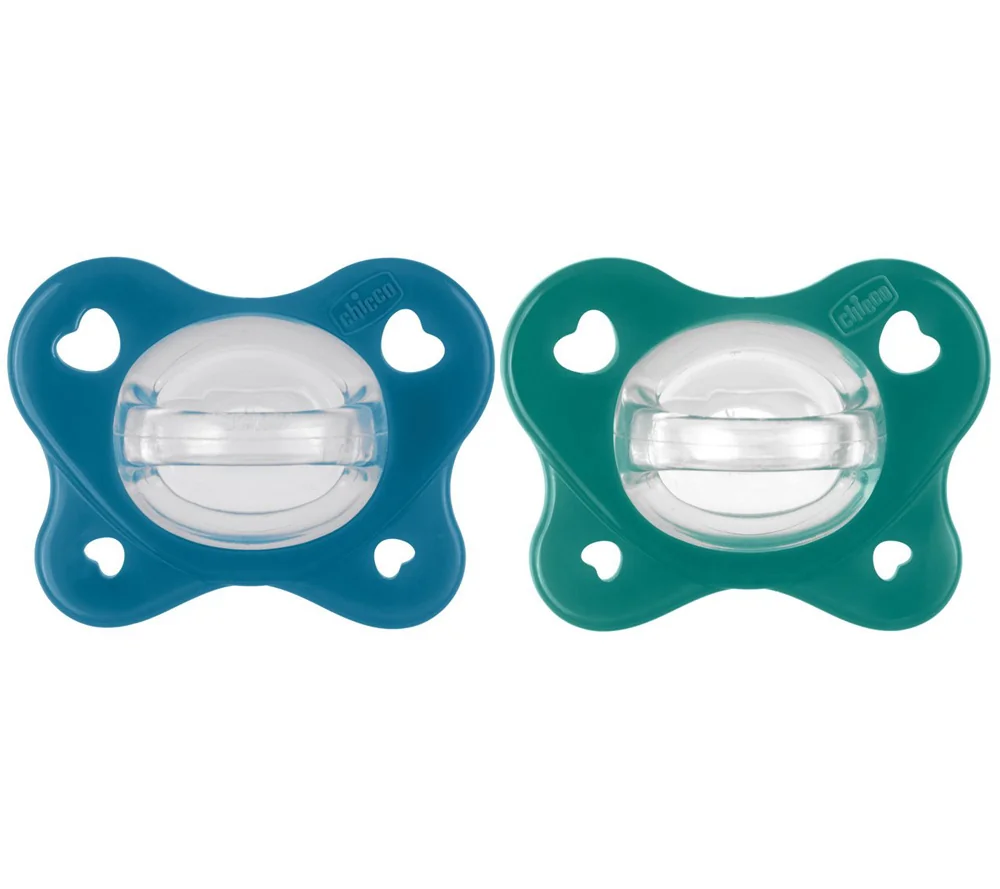 Chicco Dudlík PhysioForma Dual Soft modrý 16–36 m 2 ks