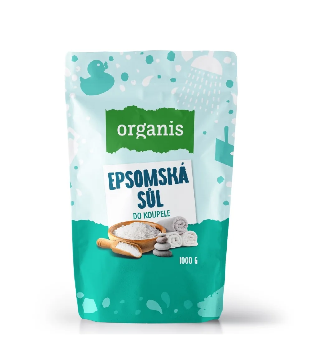 Organis Epsomská sůl do koupele 1000 g