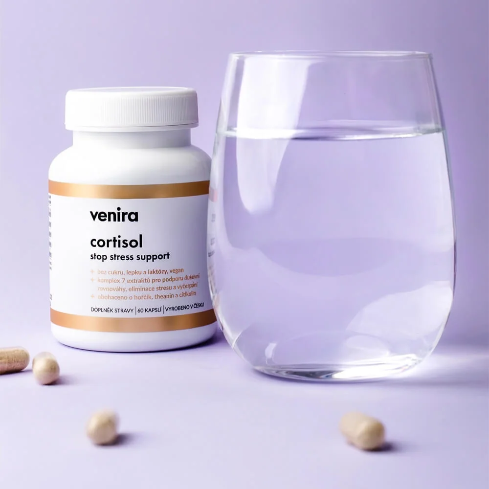 Venira Cortisol stop stress support 60 kapslí
