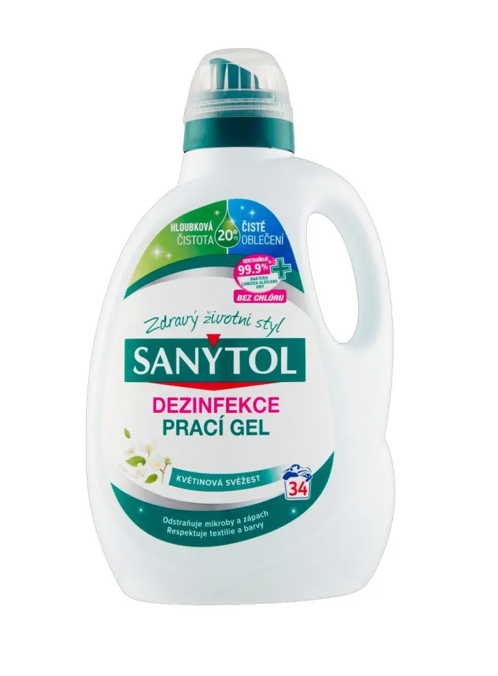 Sanytol Dezinfekce prací gel květinová svěžest 1,7 l