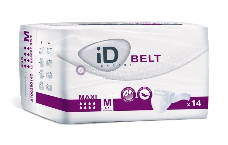 iD Belt Medium Maxi plenkové kalhotky s upínacím pásem 14 ks