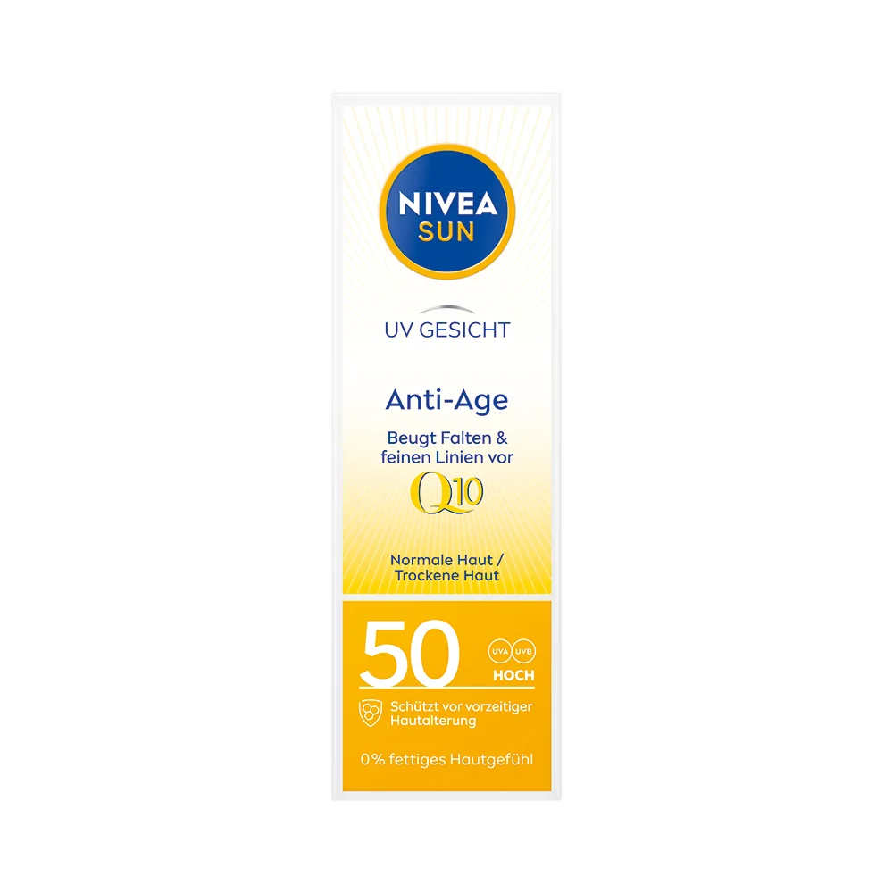 Nivea SUN Anti-Age Q10 SPF 50 opalovací krém 50 ml