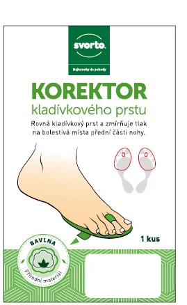 Svorto 050 Korektor kladívkového prstu vel. 41–46 1 ks