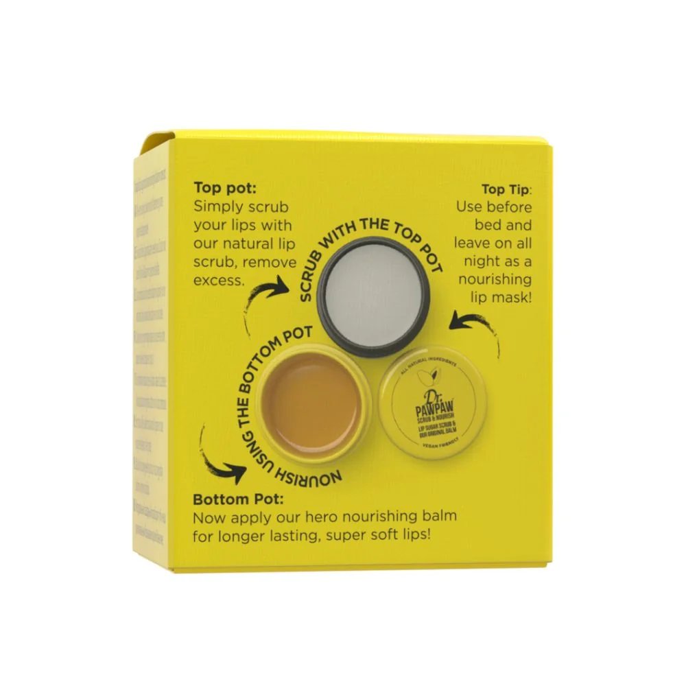 Dr. PAWPAW peeling a balzám na rty 16 g