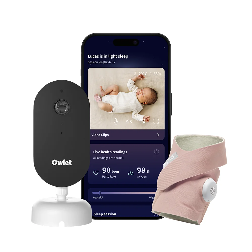 OWLET Dream Duo monitor spánku Dusty Rose