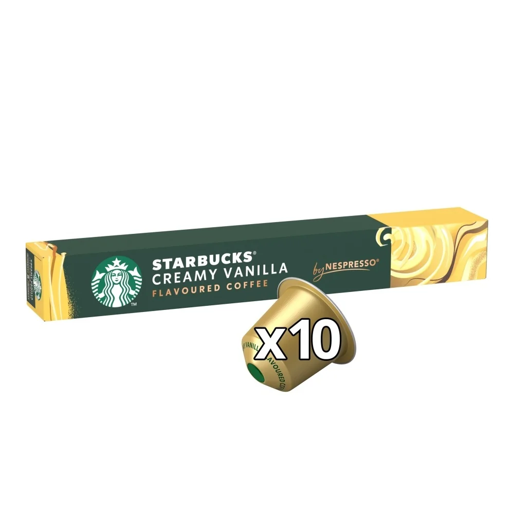 STARBUCKS Creamy Vanilla Flavoured Coffee by Nespresso kávové kapsle 10 ks