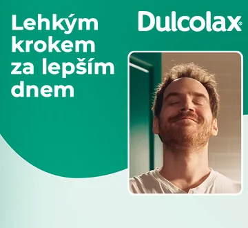 Dulcolax. Lehkým krokem za lepším dnem. Dulcolax. Lehkým krokem za lepším dnem.