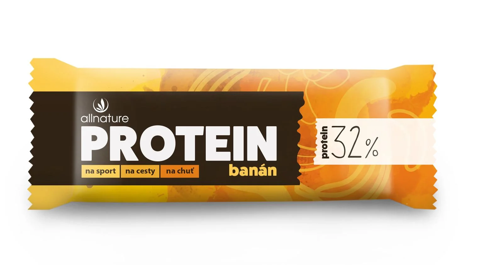 Allnature Proteinová tyčinka 32% banánová 35 g