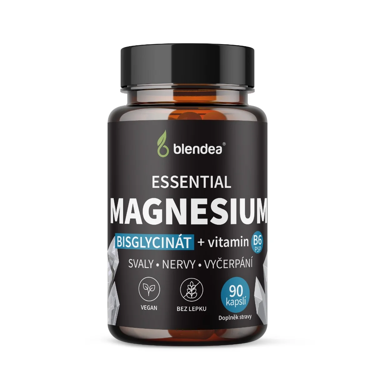 Blendea Magnesium Bisglycinát + Vitamin B6 90 kapslí