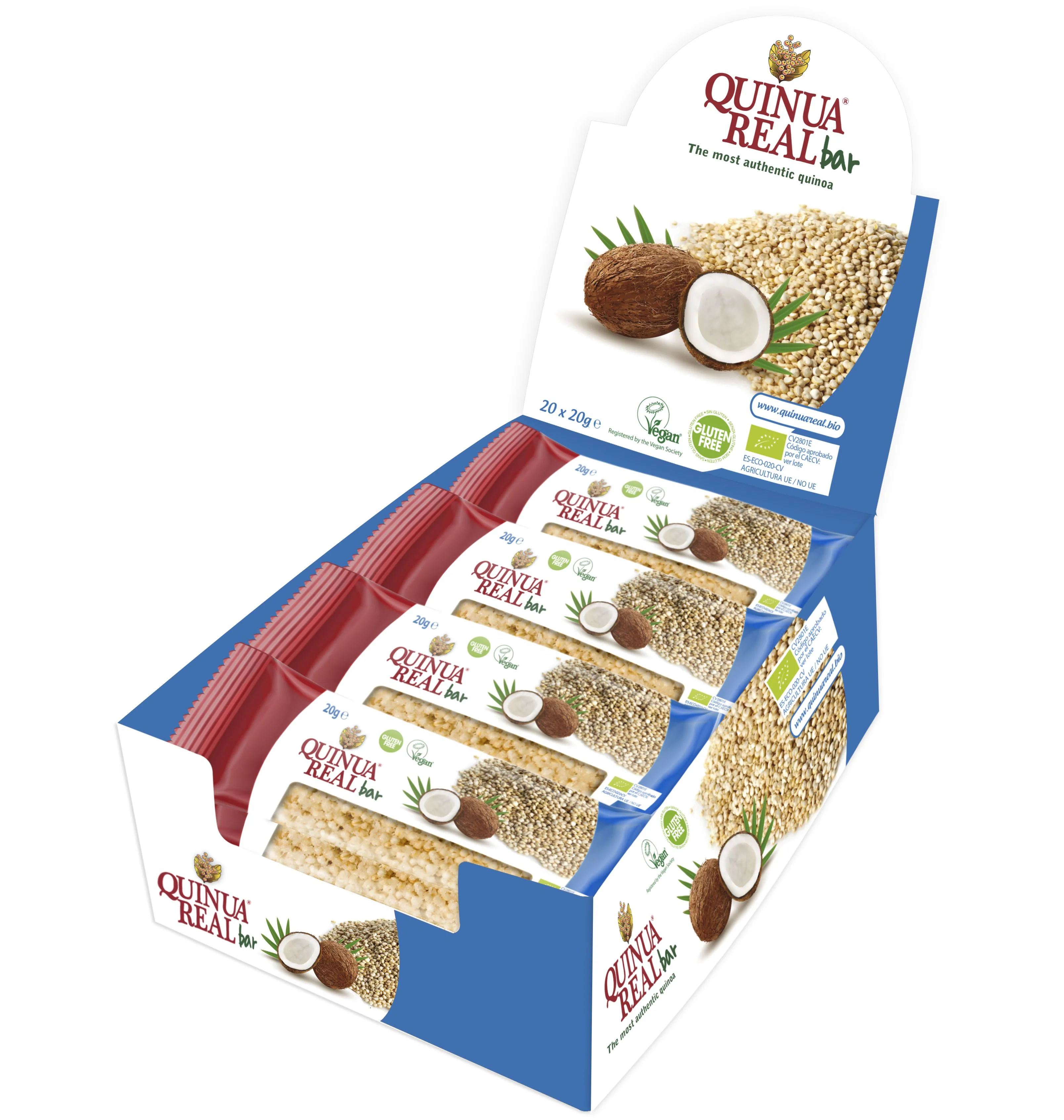 Quinua real Quinoa s kokosem BIO tyčinka 20 g