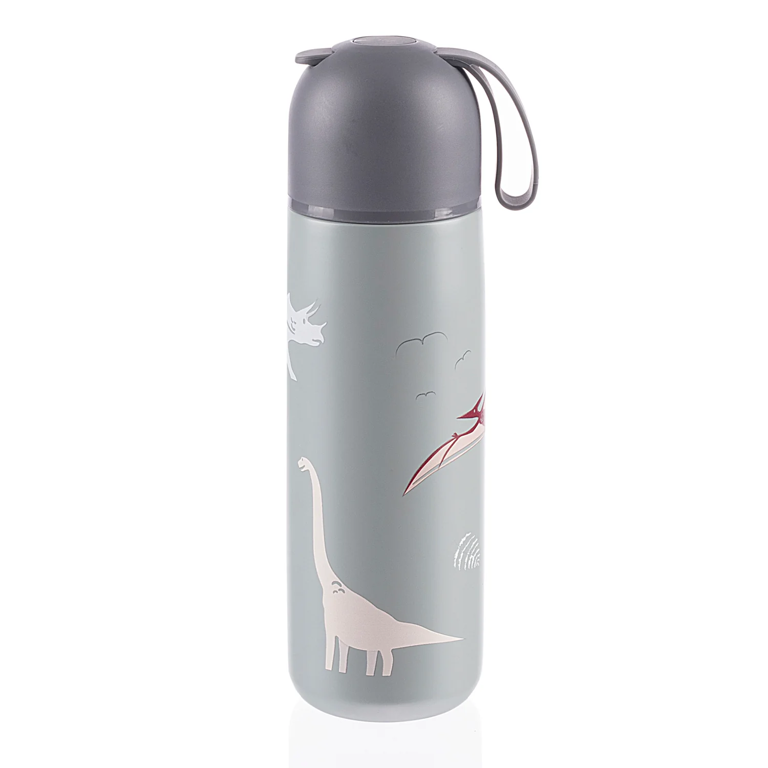 Zopa Termoska na tekutiny se silikonovým držákem 400 ml, Dino 5