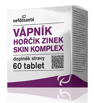 Nefdesanté Vápník Hořčík Zinek Skin komplex 60 tablet