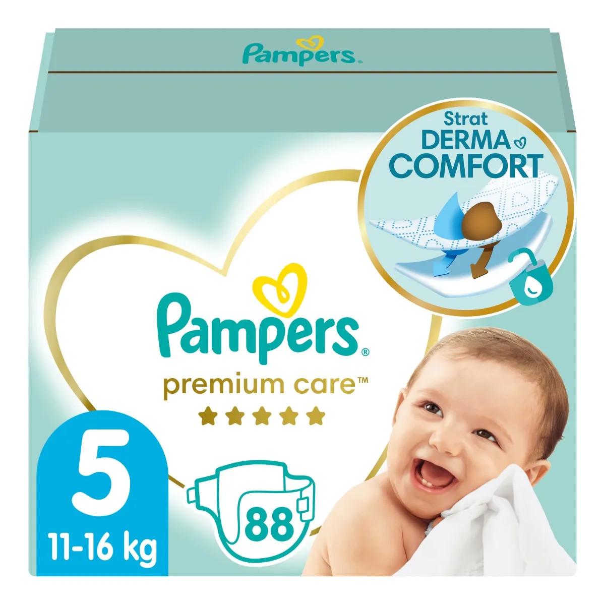 Pampers Premium Care vel. 5 11–16 kg dětské pleny 88 ks