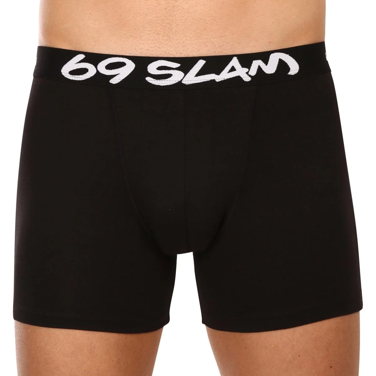 69SLAM Pánské boxerky fit bamboo plain (MBVPLN-BK) M 