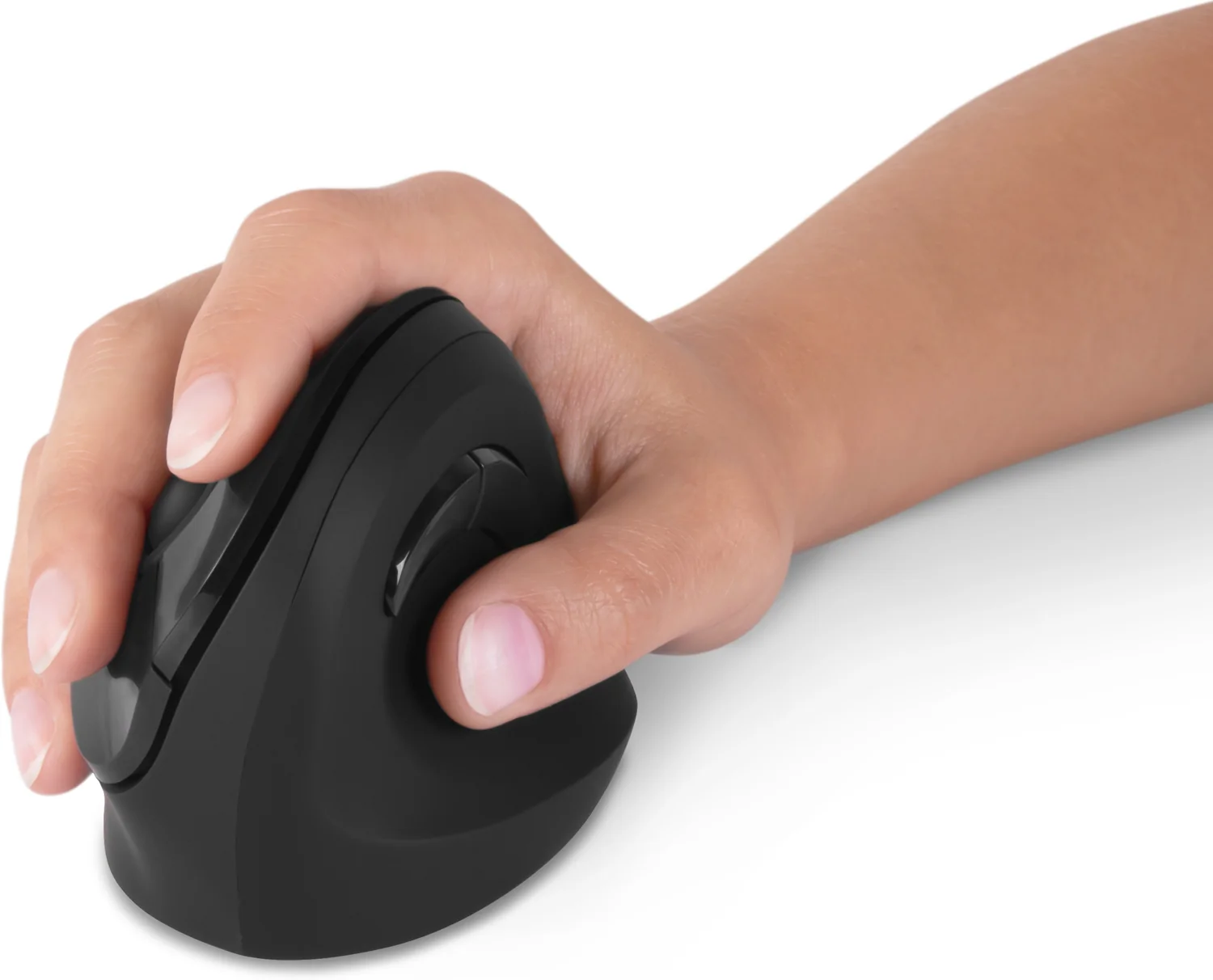 Connect IT For Health Gloss Ergonomická vertikální myš bezdrátová černá