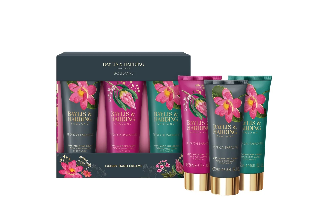 Baylis & Harding Boudoire Sada krémů na ruce Tropical Paradise 3x50 ml