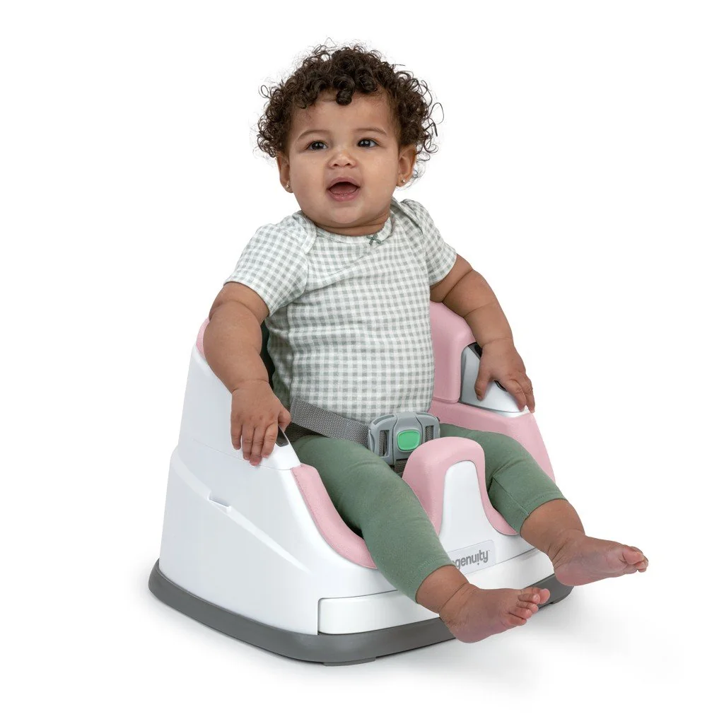 Ingenuity Podsedák na židli 2v1 Baby Base™ Peony 6m+ do 22kg