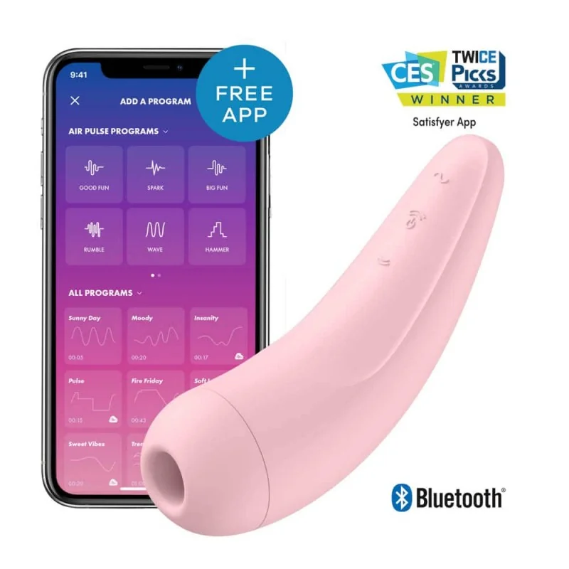 Satisfyer Curvy 2+ podtlakový vibrátor růžový Satisfyer Curvy 2+ růžová