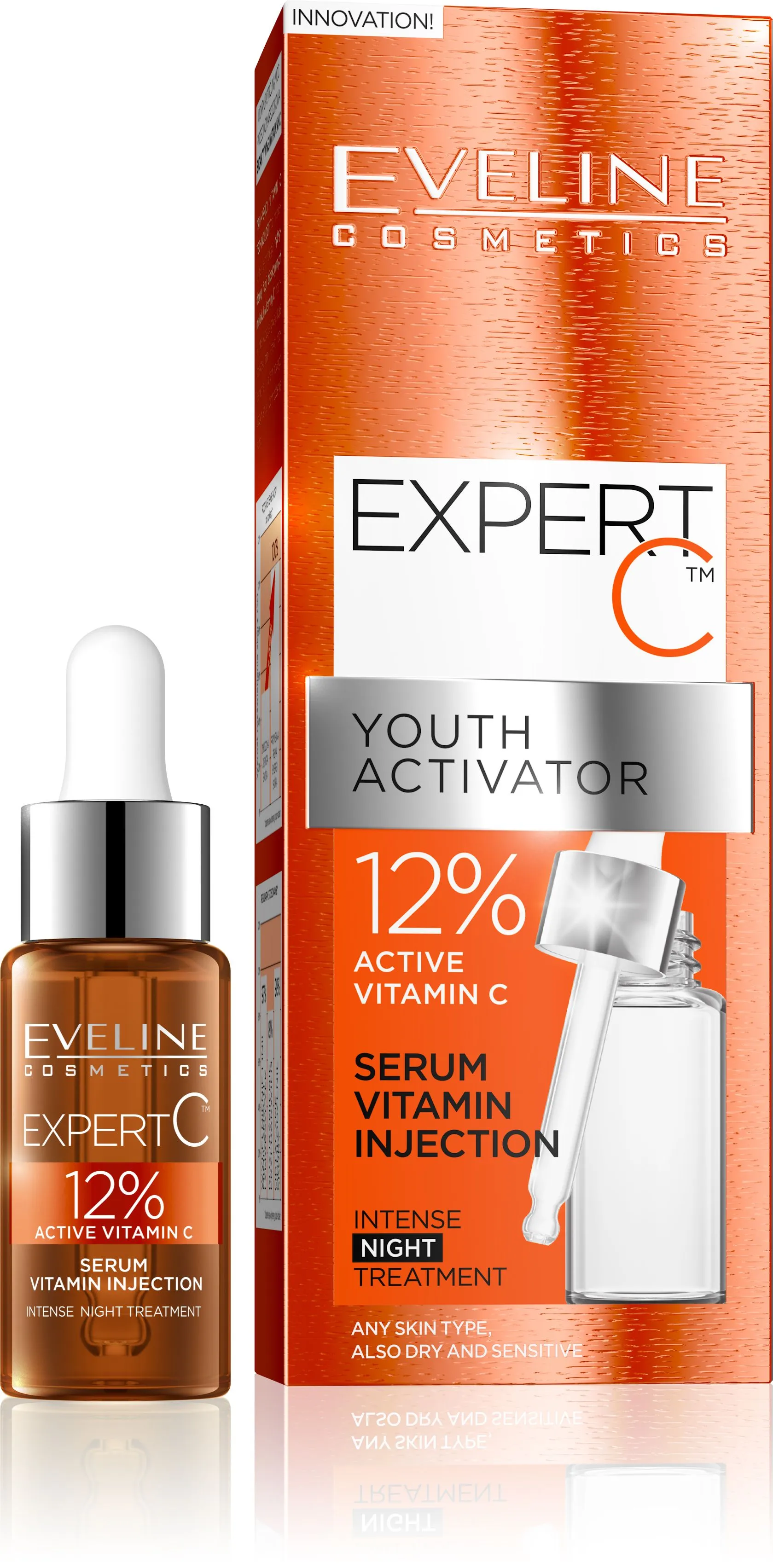 Eveline EXPERT C Noční vitaminové sérum 18 ml