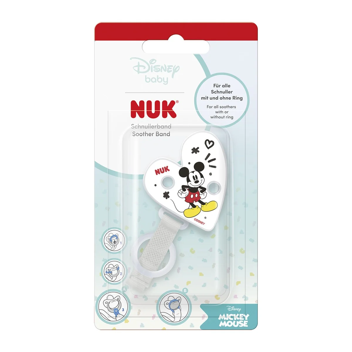 NUK Stužka na dudlík Disney Mickey 