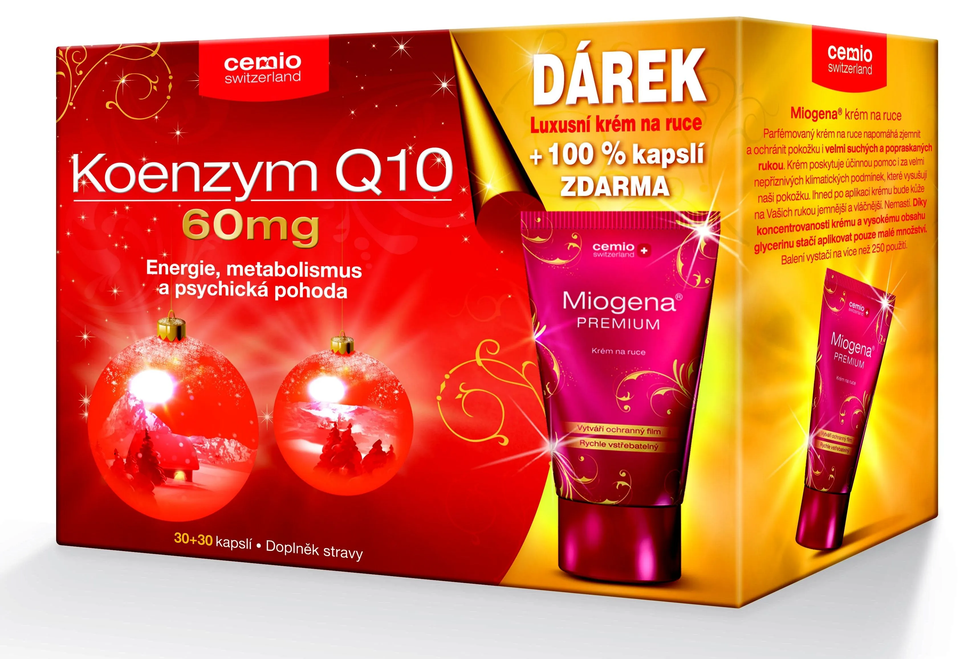 Cemio Koenzym Q10 60mg s biotinem cps.30+30 DÁREK 2015