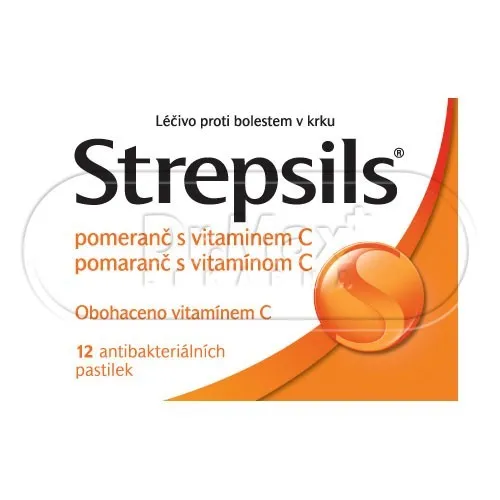 Strepsils Pomeranč s vitaminem C 12 pastilek