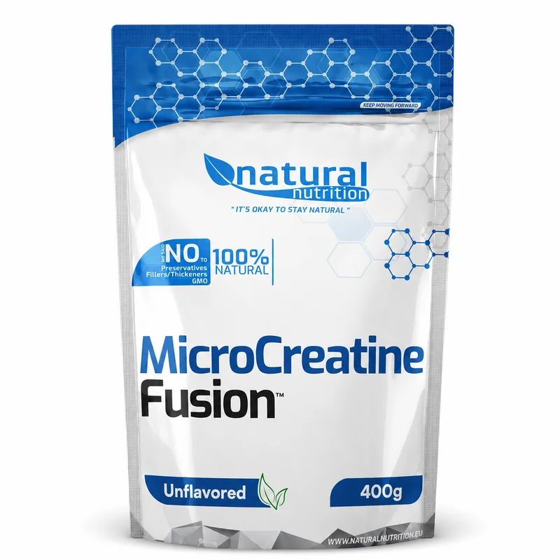 Natural Nutrition MicroCreatine Fusion™ mikronizovaný kreatín monohydrát 400g Natural