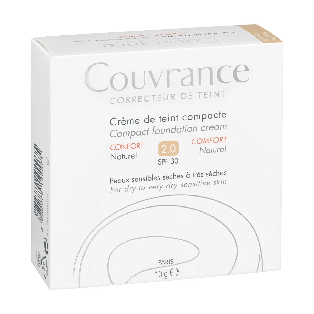 Avène Couvrance Kompaktní výživný make-up SPF30 přirozený odstín 10 g