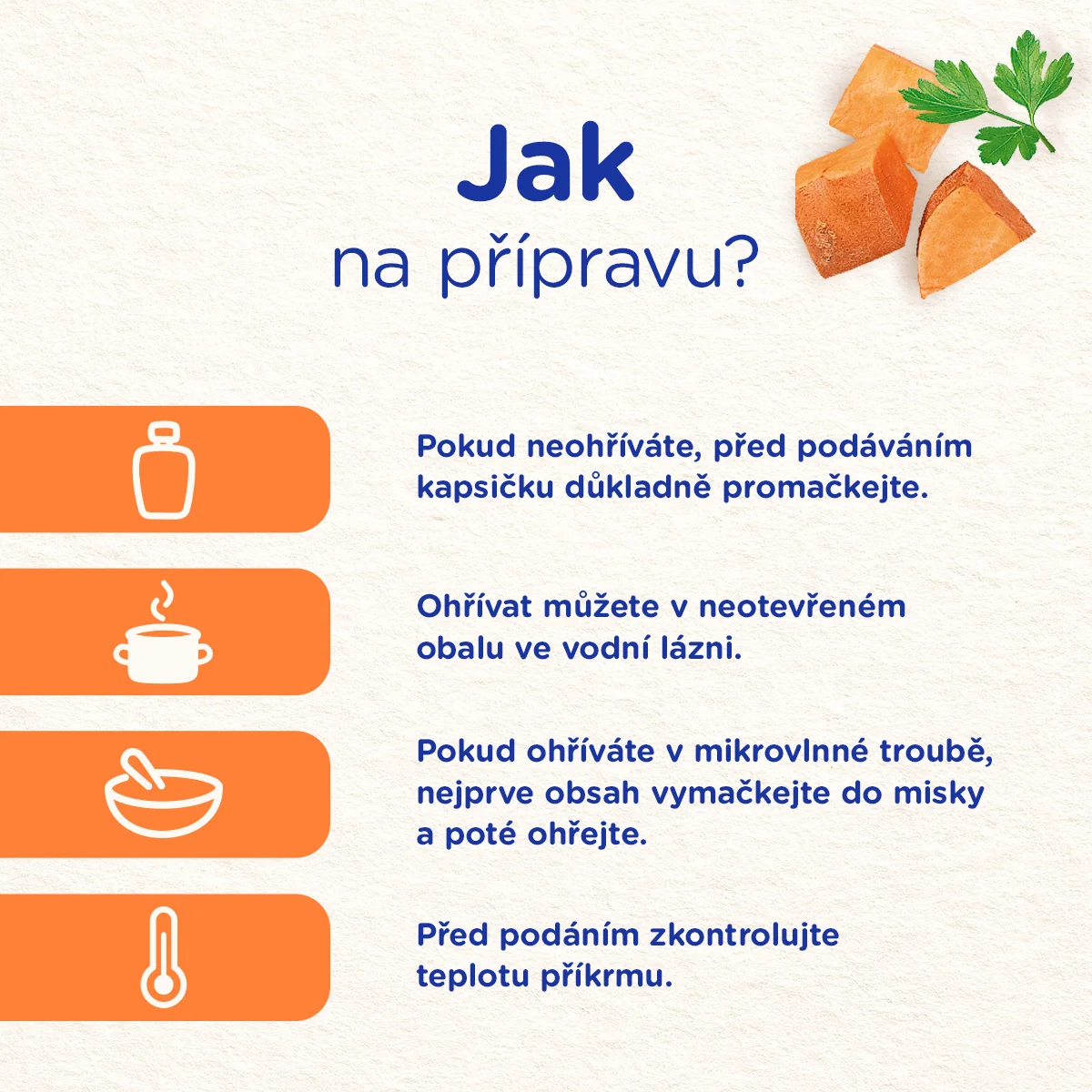 Sunar Příkrm Batáty s kuřecím masem 6m+ kapsička 120 g