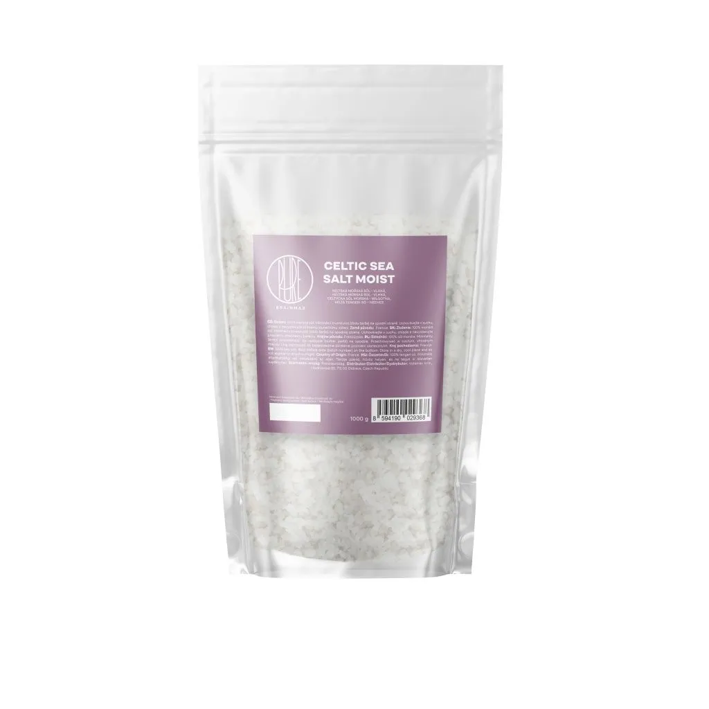BrainMax Pure Keltská mořská sůl vlhká 1000 g