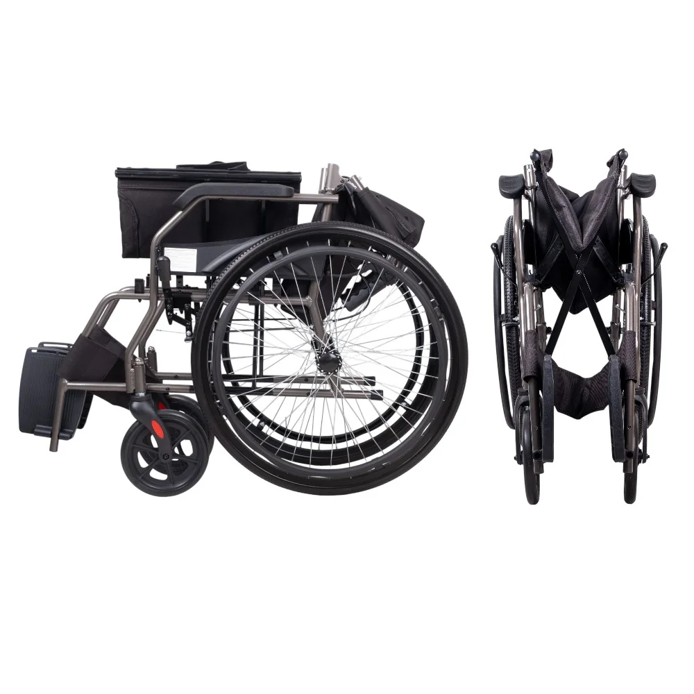 inSPORTline Mechanický skládací invalidní vozík inSPORTline Jakesully odlehčený