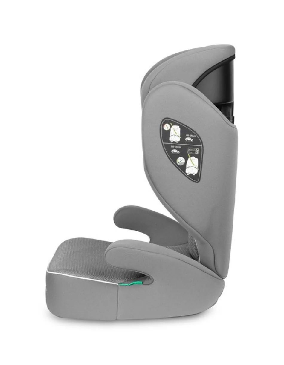 Caretero Dětská autosedačka Breezy 2 v 1, 100–150 cm,  šedá