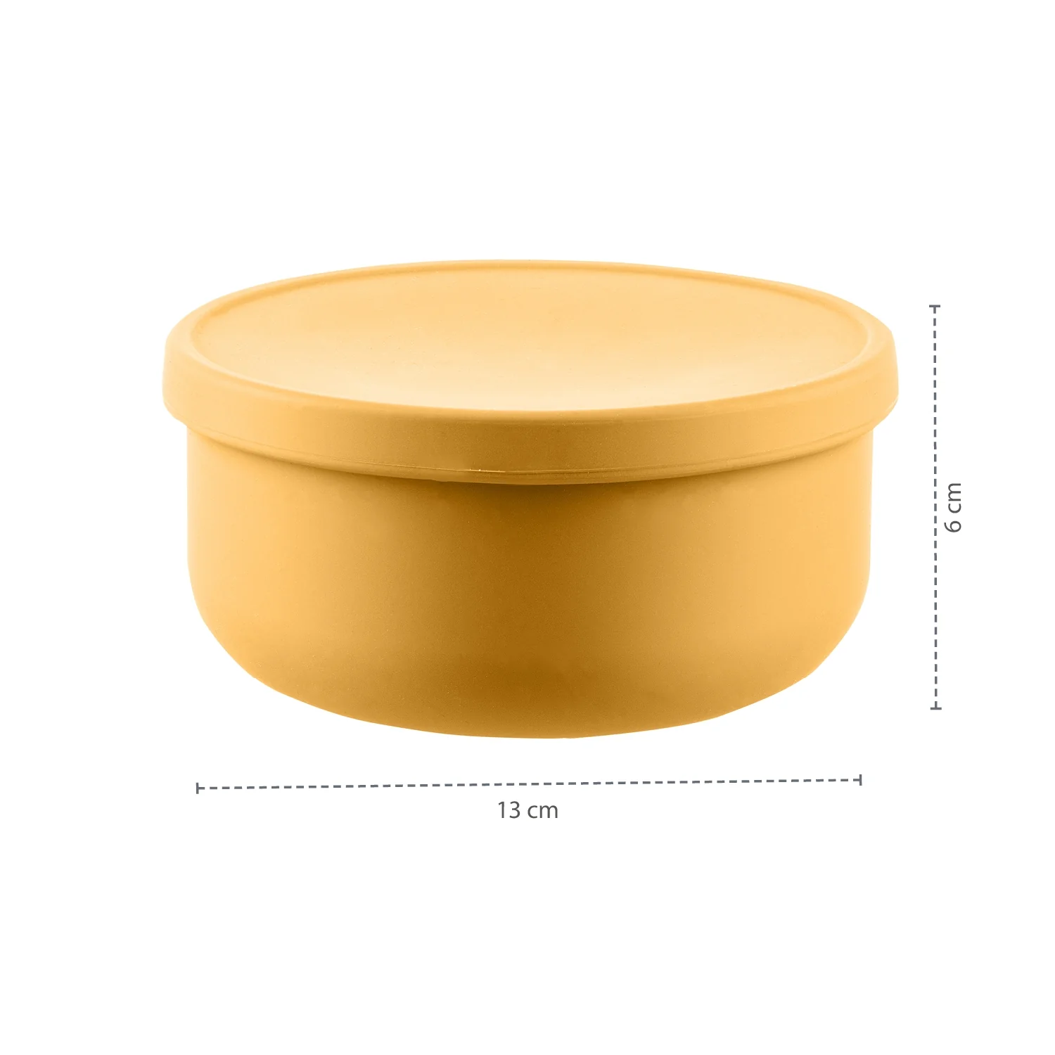 Zopa Silikonová miska s víčkem, Mustard Yellow 4