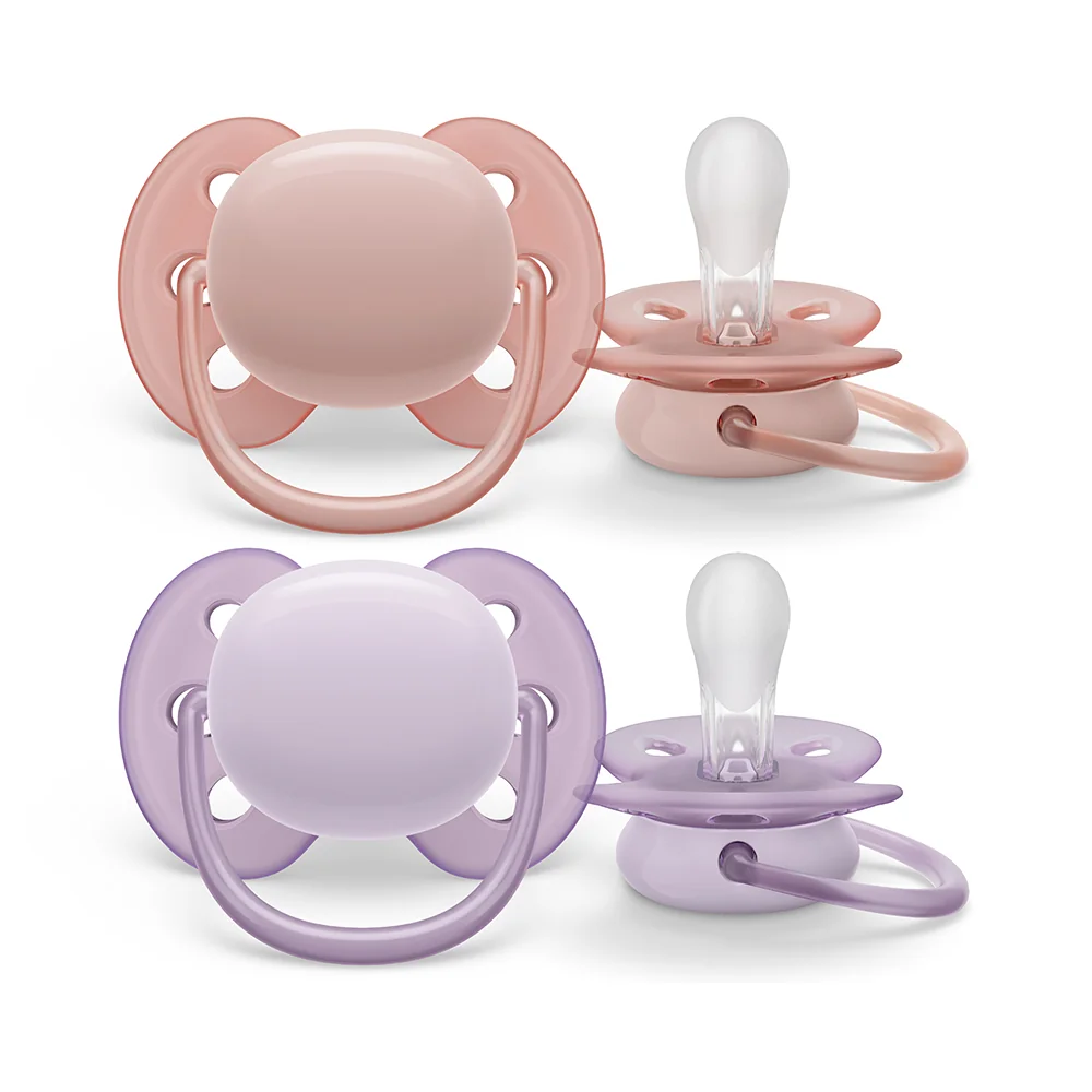 Philips Avent Šidítko Ultrasoft Premium neutral 0–6m dívka 2 ks