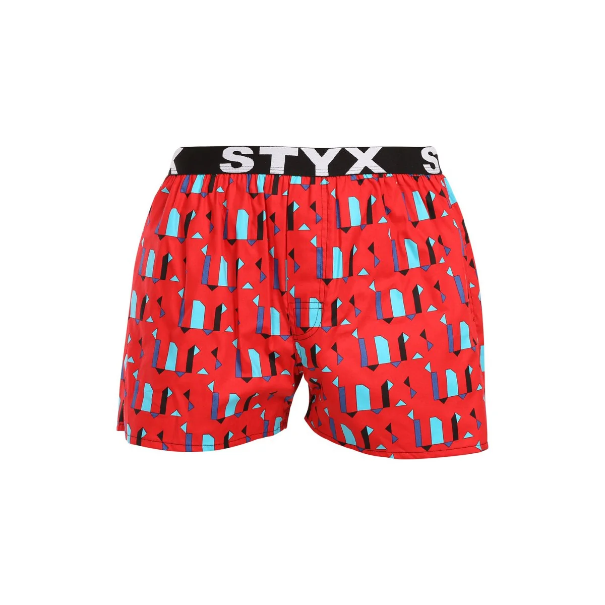 Styx Pánské trenky art sportovní guma obrazce (B1659) M