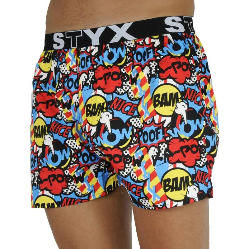 Styx Pánské trenky art sportovní guma poof (B1153) S