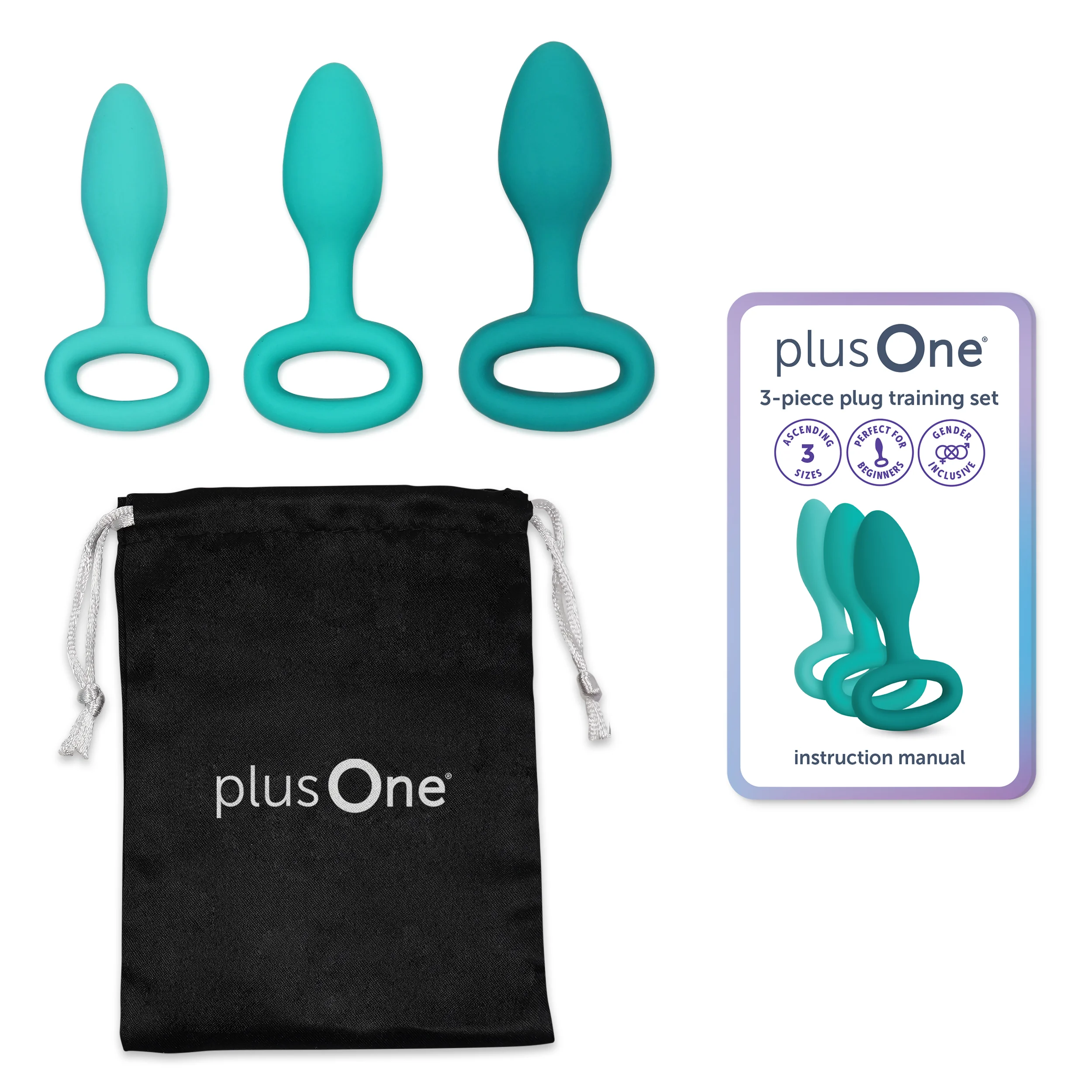 PlusOne 3dílná sada Plug Evolution Anální kolíky