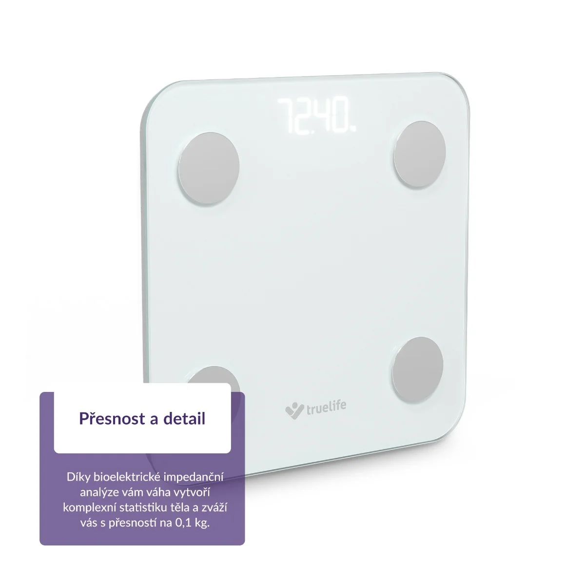 Truelife FitScale W1 osobní váha white