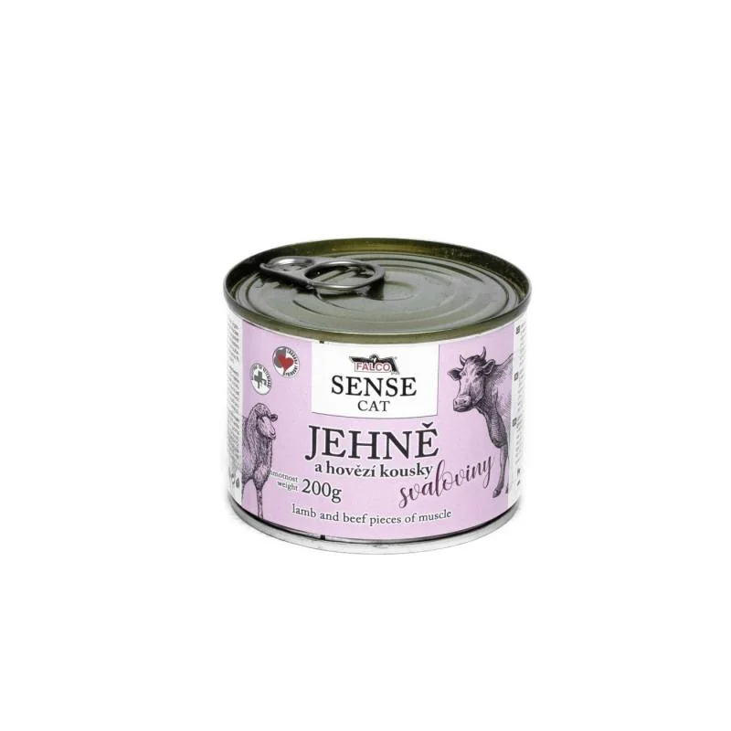 Sokol Falco SENSE CAT jehně a hovězí 200g