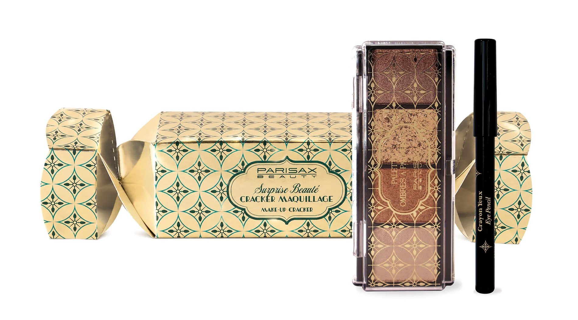 ParisAx Vánoční make-up cracker dárková kosmetická sada 2 ks