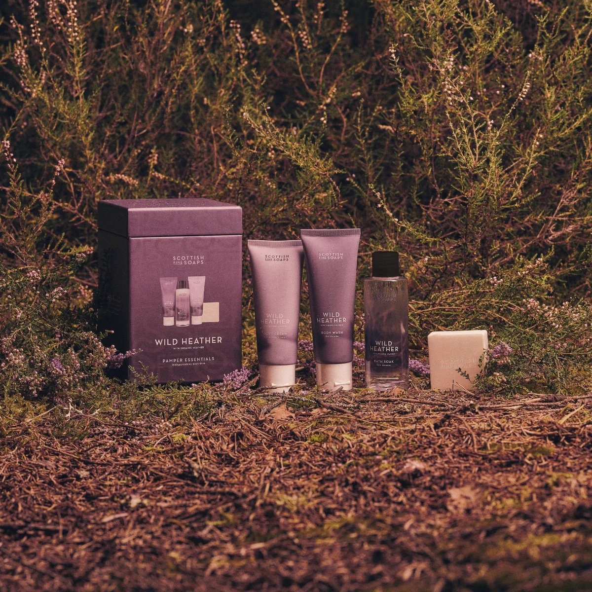 Scottish Fine Soaps Wild Heather Sada péče o tělo 4 ks