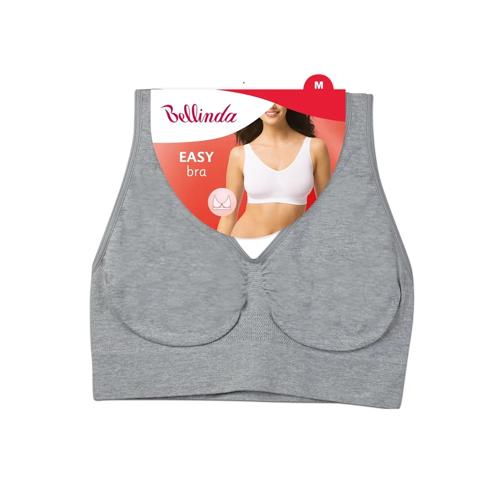 Bellinda Podprsenka elastická Easy bra vel. M šedá