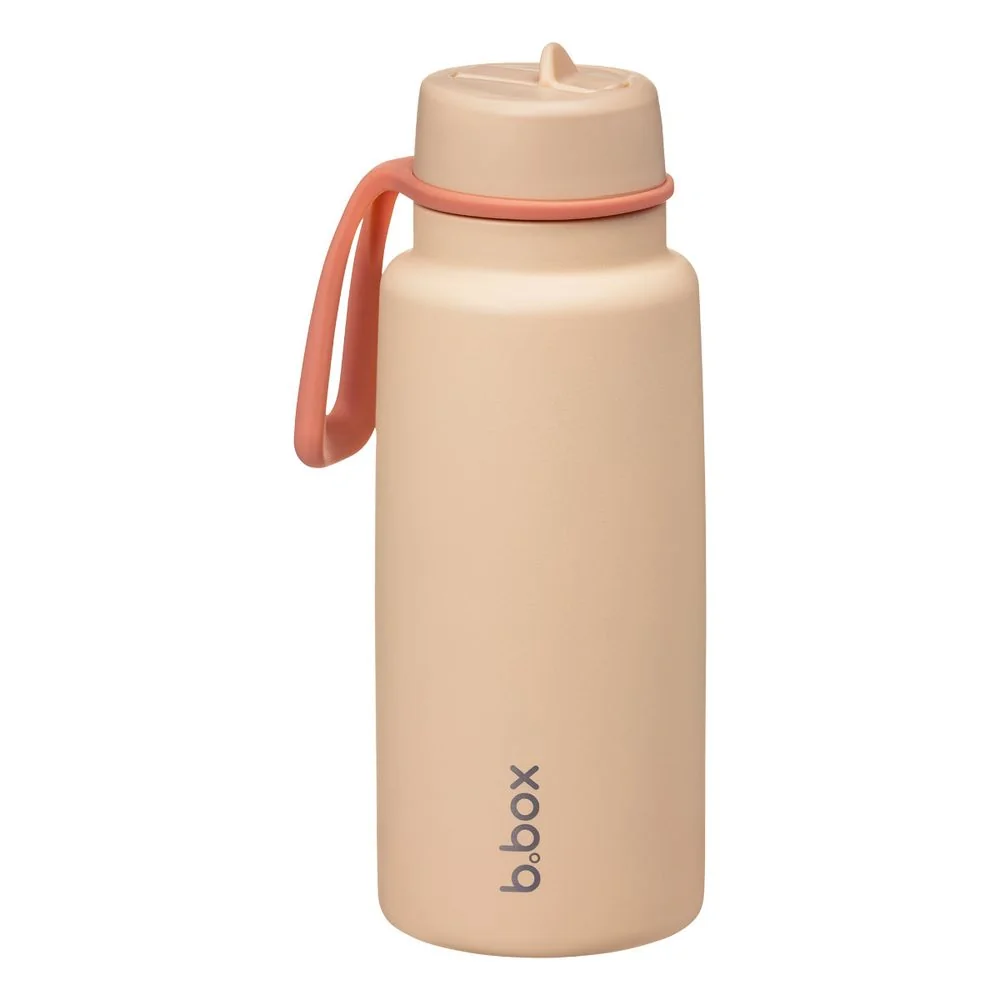 B.BOX Nerezová termolahev s brčkem 1l - melon mist
