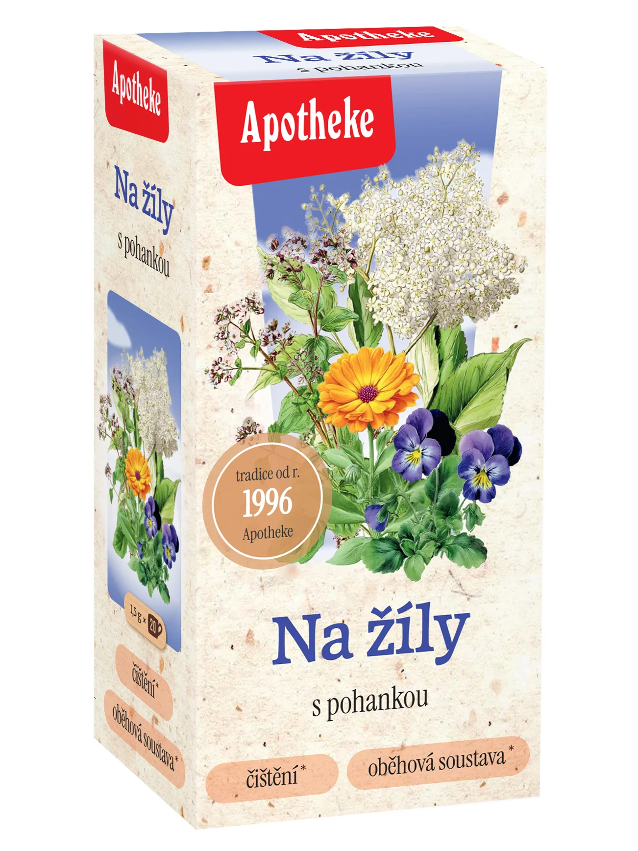 Apotheke Čaj na žíly nálevové sáčky 20x1,5 g